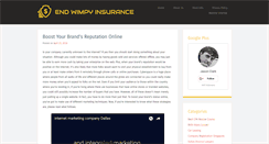 Desktop Screenshot of endwimpyinsurance.com